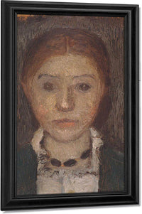 Self Portrait With Necklace By Paula Modersohn Becker Fine Art Print
