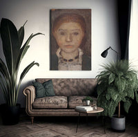 Self Portrait With Necklace By Paula Modersohn Becker Fine Art Print