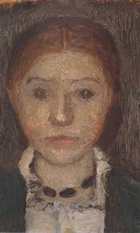 Self Portrait With Necklace By Paula Modersohn Becker Fine Art Print