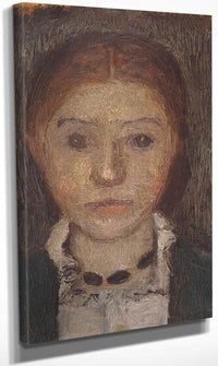 Self Portrait With Necklace By Paula Modersohn Becker Fine Art Print