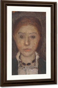 Self Portrait With Necklace By Paula Modersohn Becker Fine Art Print