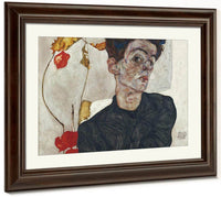 Self Portrait With Physalis 1912 32 2X39 8Cm Leopold Museum By Egon Schiele Fine Art Print