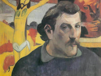 Self Portrait With The Yellow Christ By Paul Gauguin Fine Art Print