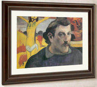 Self Portrait With The Yellow Christ By Paul Gauguin Fine Art Print