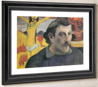 Self Portrait With The Yellow Christ By Paul Gauguin Fine Art Print