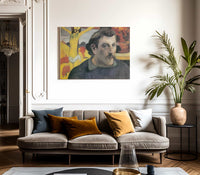 Self Portrait With The Yellow Christ By Paul Gauguin Fine Art Print