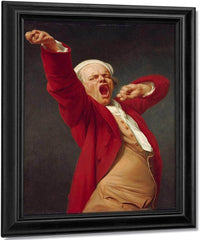 Self Portrait Yawning 1783 By Joseph Ducreux Fine Art Print