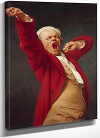 Self Portrait Yawning 1783 By Joseph Ducreux Fine Art Print