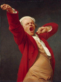 Self Portrait Yawning 1783 By Joseph Ducreux Fine Art Print