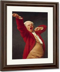 Self Portrait Yawning 1783 By Joseph Ducreux Fine Art Print