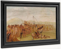 Self Torture In A Sioux Religious Ceremony By George Catlin Fine Art Print