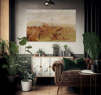 Self Torture In A Sioux Religious Ceremony By George Catlin Fine Art Print