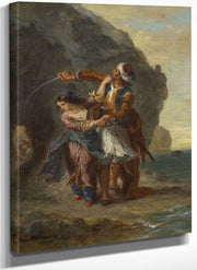 Selim And Zuleika By Ferdinand Victor Eugene Delacroix Fine Art Print
