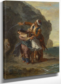 Selim And Zuleika By Ferdinand Victor Eugene Delacroix Fine Art Print