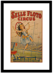 Sells Floto Circus  Vintage Circus Poster Fine Art Print