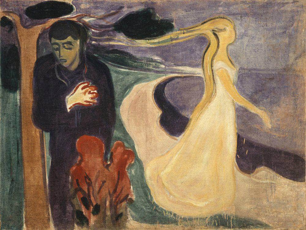 Separation 1896 96X127Cm Munch Museum M0024 3000X By Edvard Munch Fine Art Print