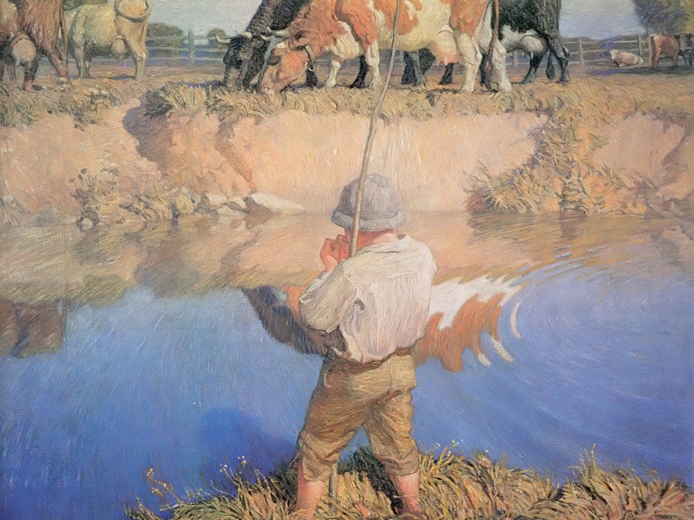 September Afternoon By NC Wyeth Fine Art Print