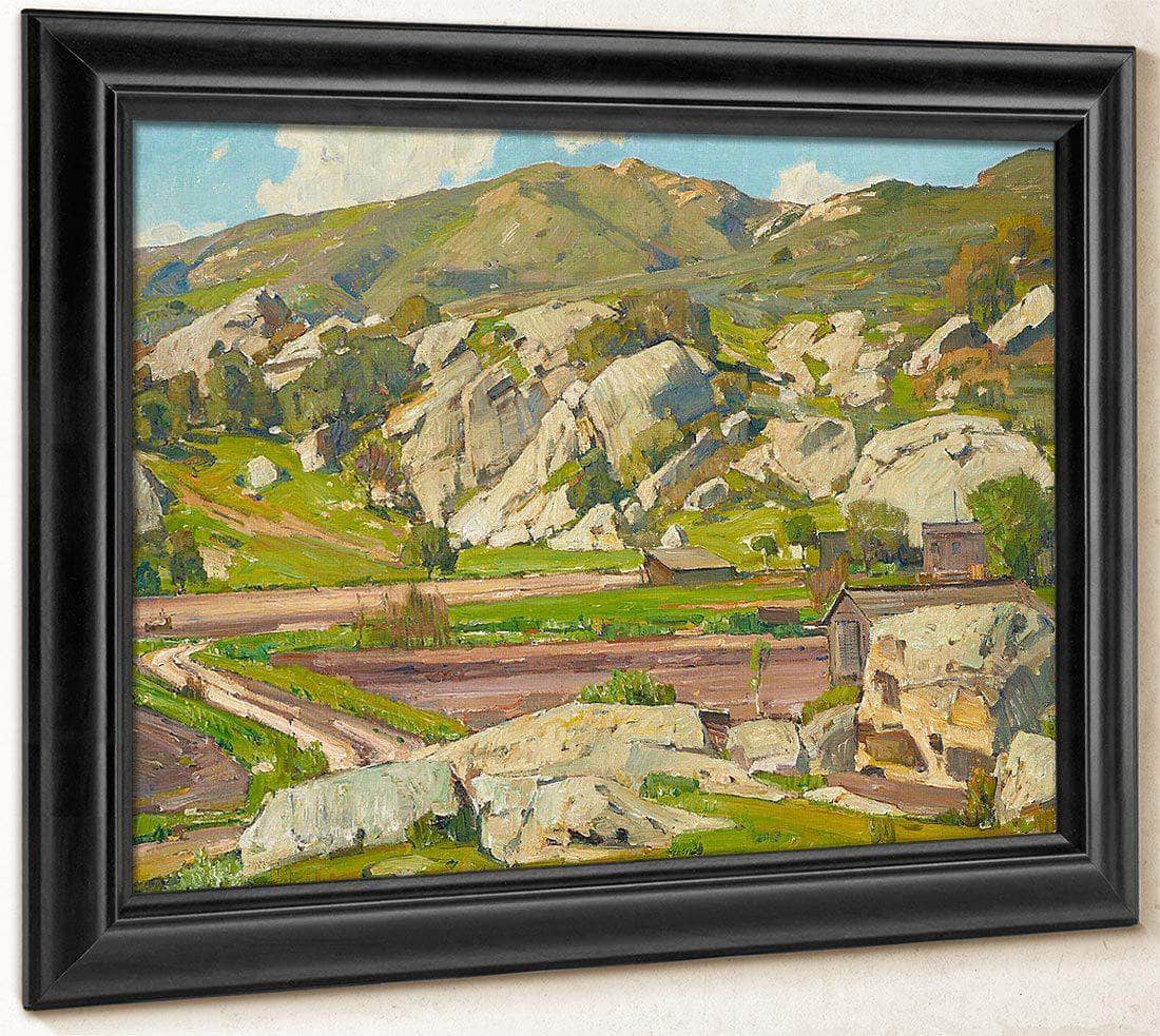 Sermons In Stone By William Wendt Fine Art Print