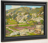 Sermons In Stone By William Wendt Fine Art Print