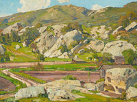 Sermons In Stone By William Wendt Fine Art Print