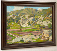 Sermons In Stone By William Wendt Fine Art Print
