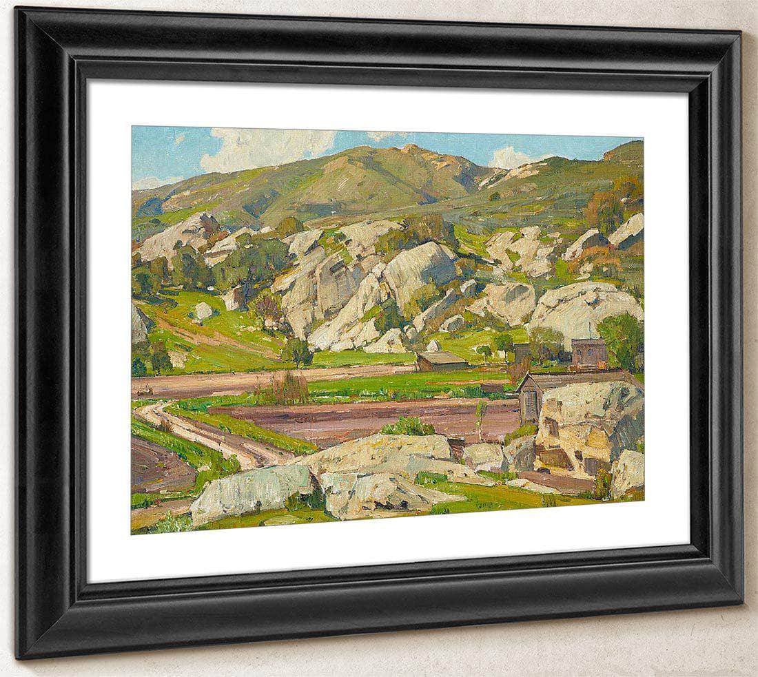 Sermons In Stone By William Wendt Fine Art Print