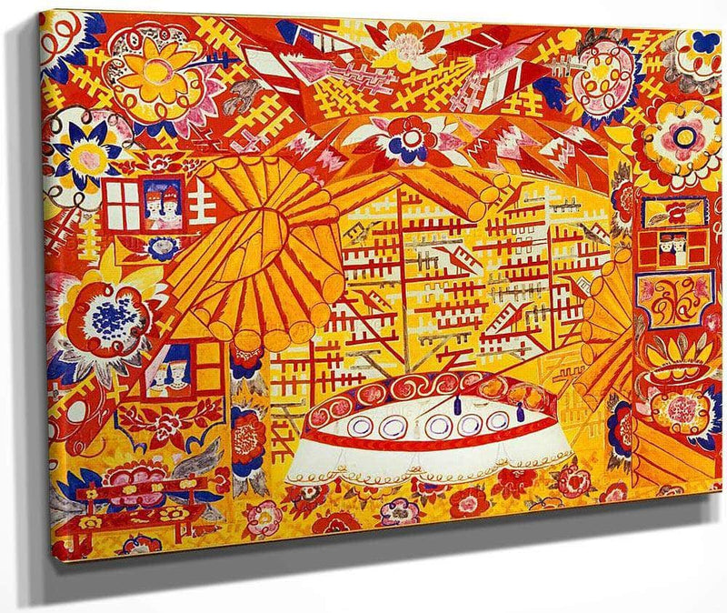 Set Design For 001039 Le Coq D 001039 Or 001039 1914 By Natalia Goncharova Fine Art Print