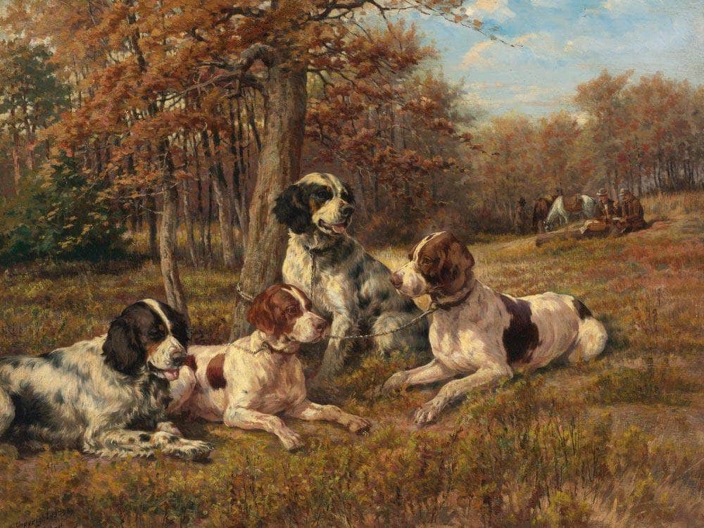 Setters At Rest By Edmund Henry Osthaus Fine Art Print