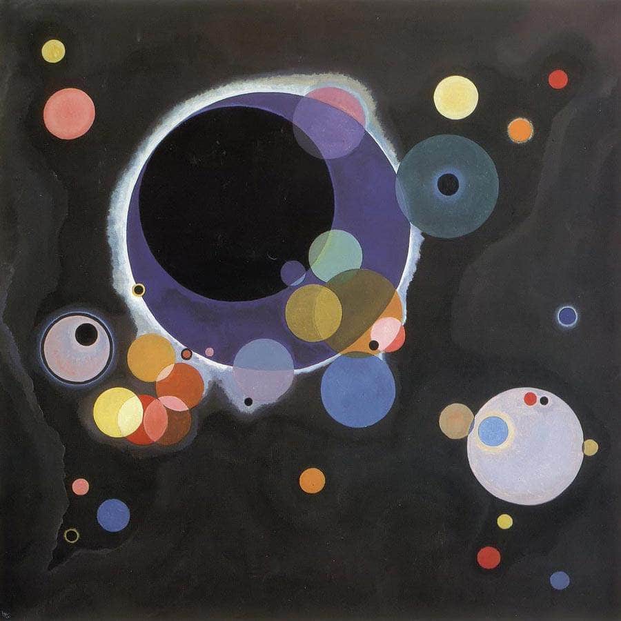 Several Circles By Wassily Kandinsky Fine Art Print