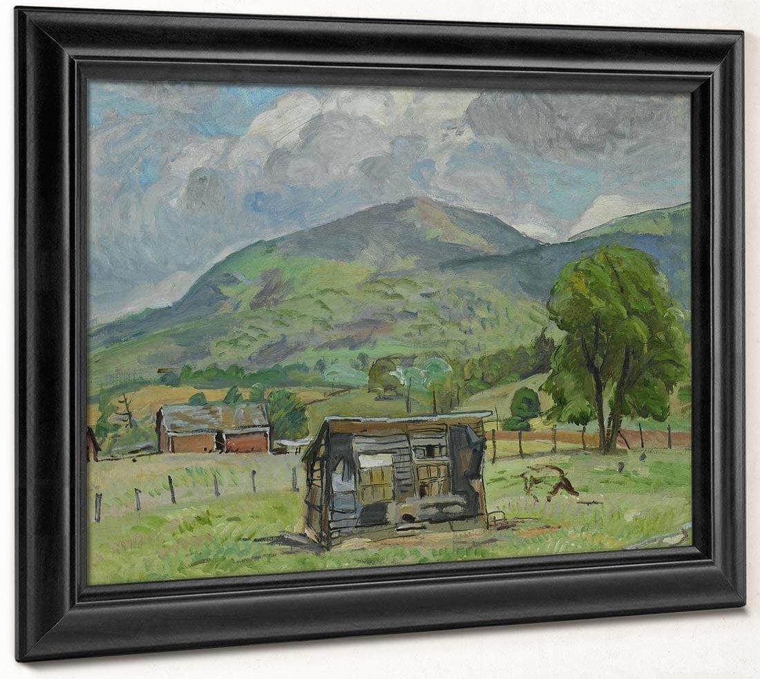 Shack Jump Mountain [Rockbridge Baths] By Pierre Daura Fine Art Print