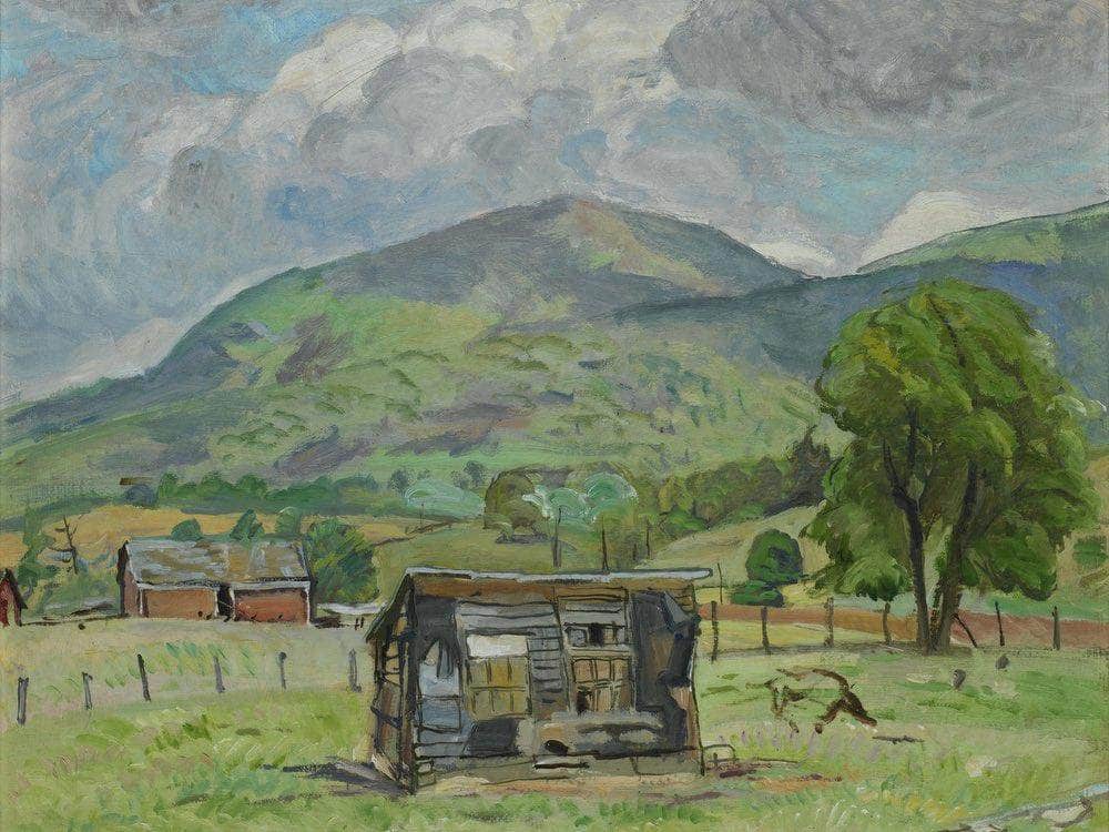 Shack Jump Mountain [Rockbridge Baths] By Pierre Daura Fine Art Print