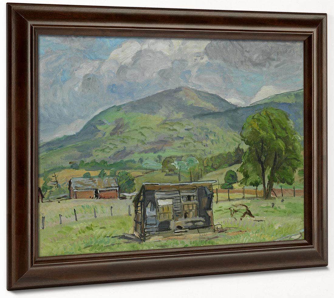 Shack Jump Mountain [Rockbridge Baths] By Pierre Daura Fine Art Print