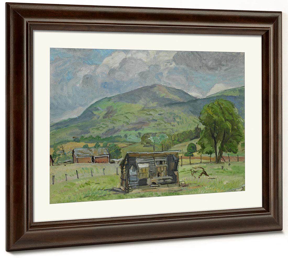 Shack Jump Mountain [Rockbridge Baths] By Pierre Daura Fine Art Print