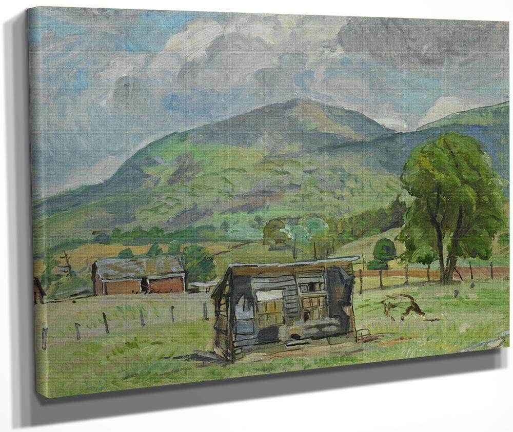 Shack Jump Mountain [Rockbridge Baths] By Pierre Daura Fine Art Print