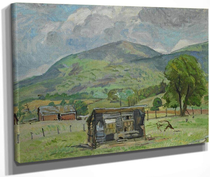 Shack Jump Mountain [Rockbridge Baths] By Pierre Daura Fine Art Print