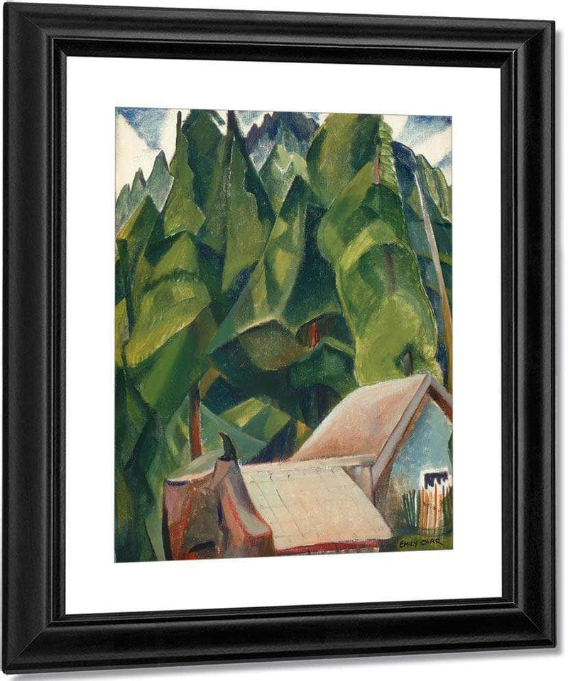 Shacks And By Trees By In By A By Wood By Emily Carr Fine Art Print