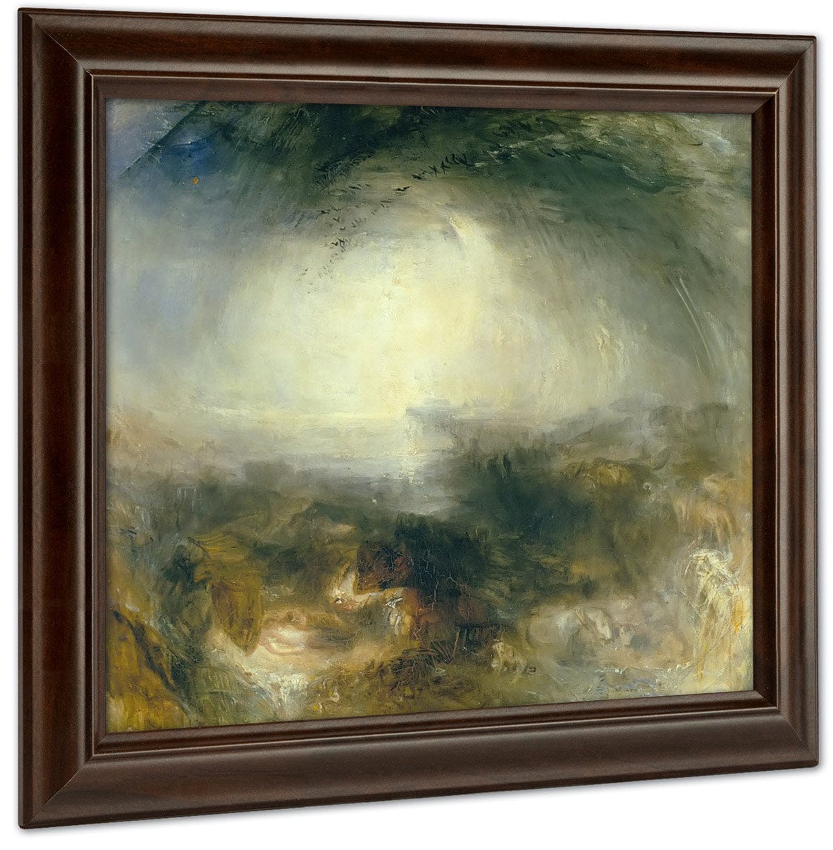 Shade And Darkness   The Evening Of The Deluge By Jwm Turner Fine Art Print