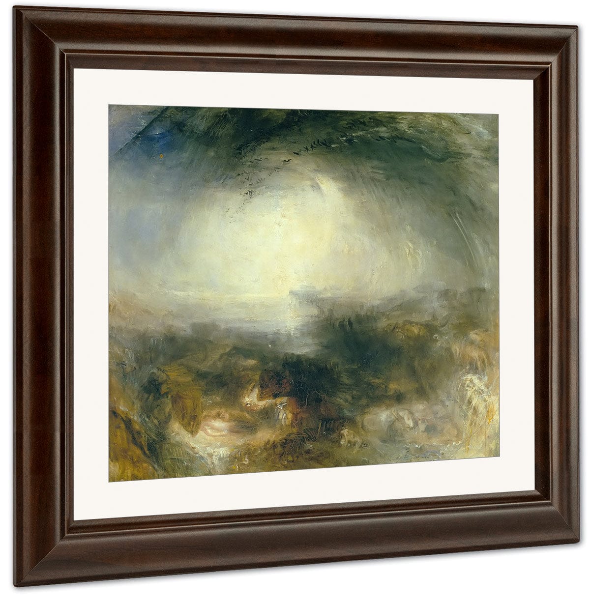 Shade And Darkness   The Evening Of The Deluge By Jwm Turner Fine Art Print