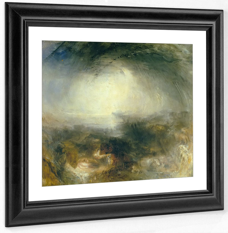 Shade And Darkness   The Evening Of The Deluge By Jwm Turner Fine Art Print