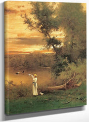 Shades Of Evening By George Inness Fine Art Print