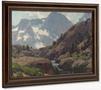 Shadow Creek With Banner And Ritter Peaks In The Distance, Western Sierras Edgar Payne Fine Art Print