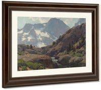 Shadow Creek With Banner And Ritter Peaks In The Distance, Western Sierras Edgar Payne Fine Art Print