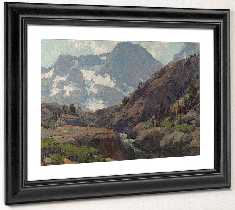 Shadow Creek With Banner And Ritter Peaks In The Distance, Western Sierras Edgar Payne Fine Art Print