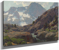 Shadow Creek With Banner And Ritter Peaks In The Distance, Western Sierras Edgar Payne Fine Art Print