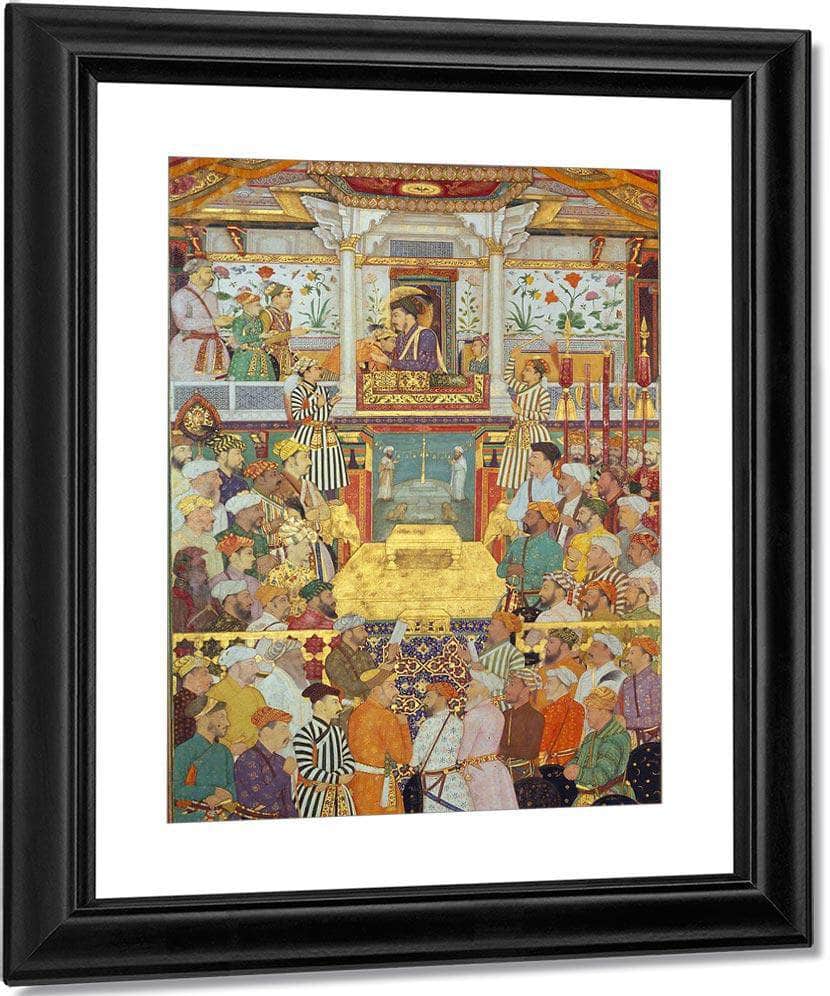 Shah Jahan Receives His Three Eldest Sons And Asaf Khan During His Accession Ceremonies 1657 By Bichitr Fine Art Print
