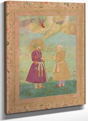 Shah Jahan With Asaf Khan 1640 By Bichitr Fine Art Print
