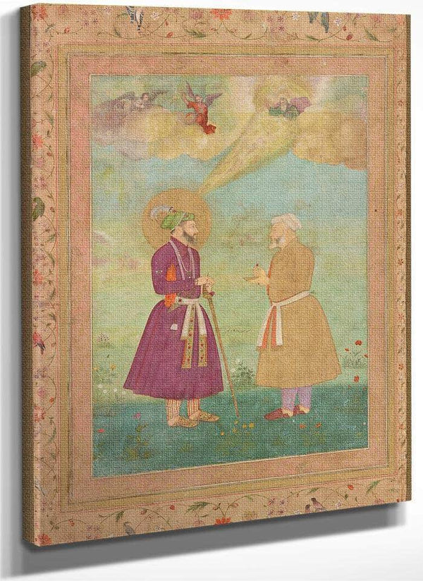 Shah Jahan With Asaf Khan 1640 By Bichitr Fine Art Print