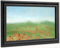 Sham Fight, Mandan Boys By George Catlin Fine Art Print