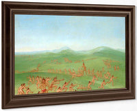 Sham Fight, Mandan Boys By George Catlin Fine Art Print