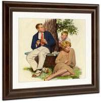 She Loves Me ...She Loves Me Not By Leslie Thrasher Fine Art Print